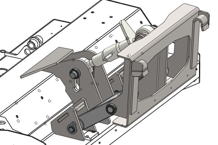 Piastra flottante e basculante per loader Avant, Multione, Giant, Cast